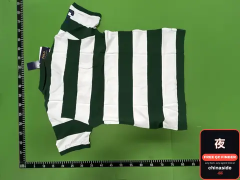 Green and White Striped Sweater