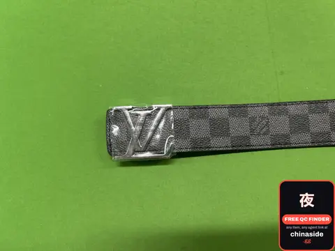 Black Plaid Belt With Silver Buckle