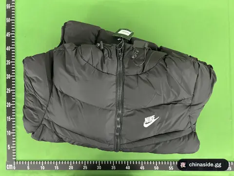 Left White Nike Hook Hooded Jacket