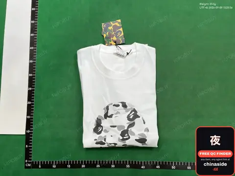 White Camo Print T-Shirt