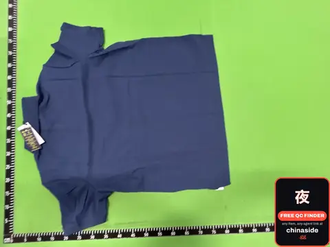 Blue Turtleneck Top