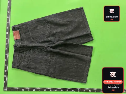 Black Custom Denim Shorts