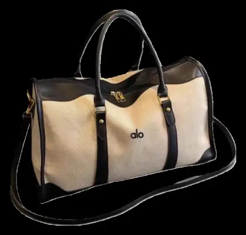 Alo Bag - Cream & Black Duffel
