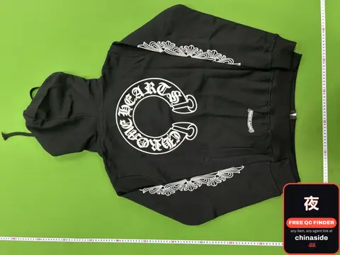 Heart Embroidered Hooded Sweatshirt