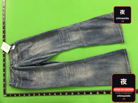 Men's Washed Mud-Dyed Bootcut Jeans