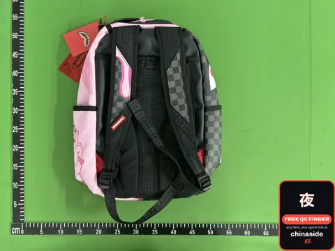 Pink and Black Backpack