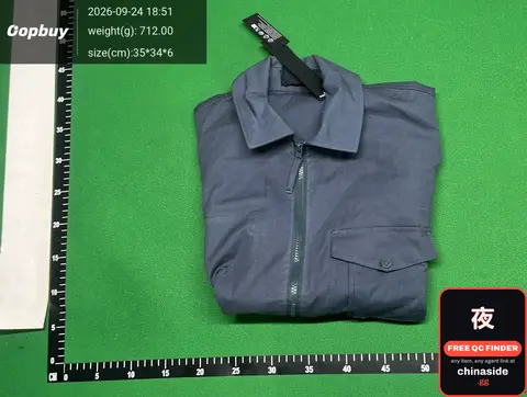 Blue Zip-Up Work Jacket