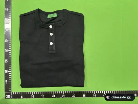 Diamond-Pattern Waffle-Knit Henley