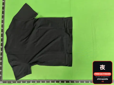 Black T-Shirt With White Label