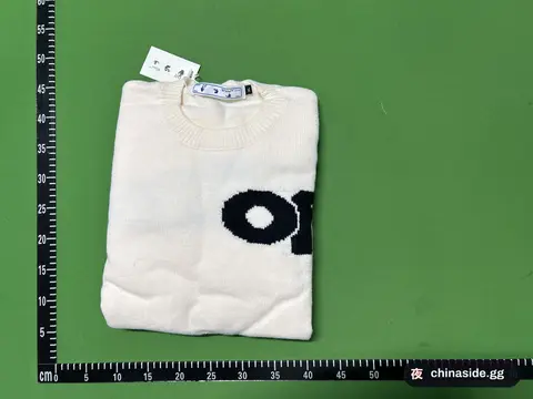 Off-White Lettered Wool Sweater