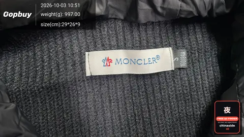 M Brand Logo Patchwork Hooded Jacket
