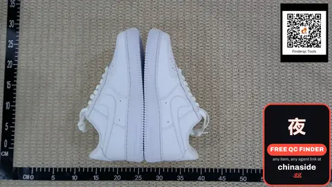 GX Version AF1 White Black Sneakers