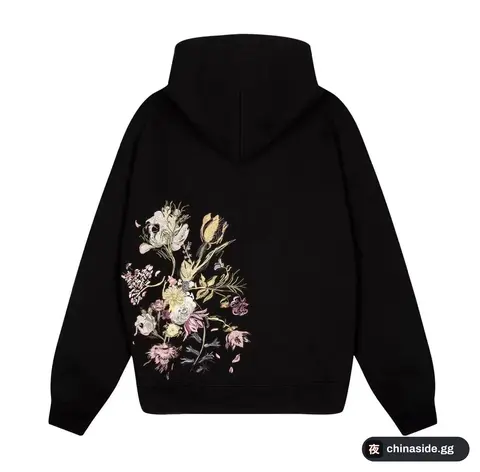Derschutze Hoodie - Black Floral Hoodie