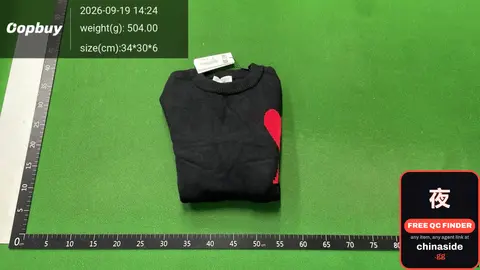 Black Sweatshirt With Red Heart