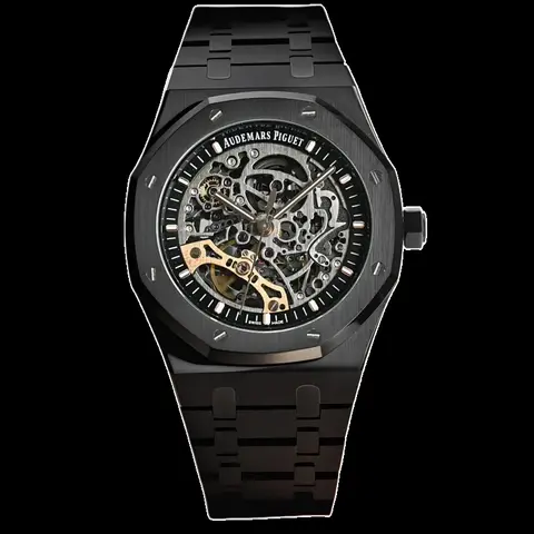 Audemars Piguet [Royal Oak] - Black Ceramic Skeleton