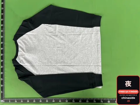 Black and Grey Baseball Tee