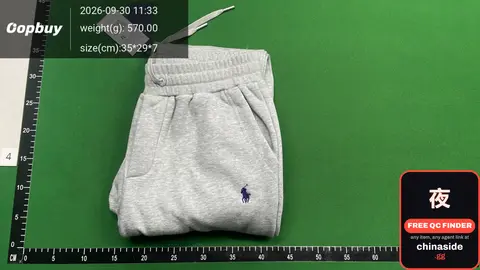 Grey Sweatpants With Polo Logo