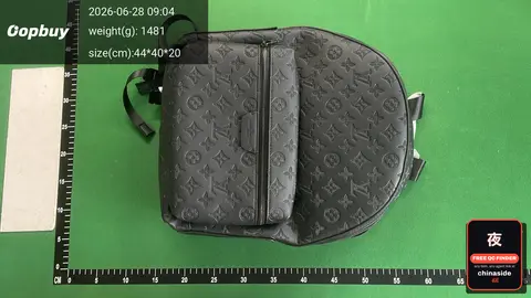 Men's Black Floral Monogram Backpack
