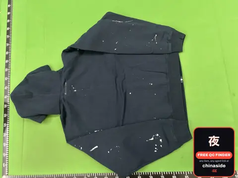 Ink-splatter Zip-up Hoodie