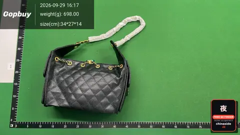 Denim Quilted Hobo Bucket Bag