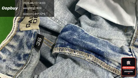 Gallery Dept. Stitching Patch Splash Ink Denim Flared Jeans