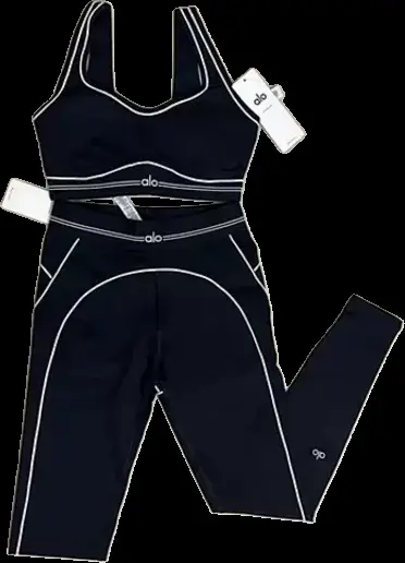 Alo Set - Navy Piped Set