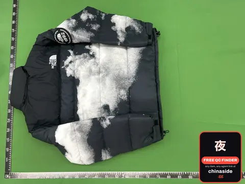 ZOK 1992 Black White Tie-Dye Down Jacket