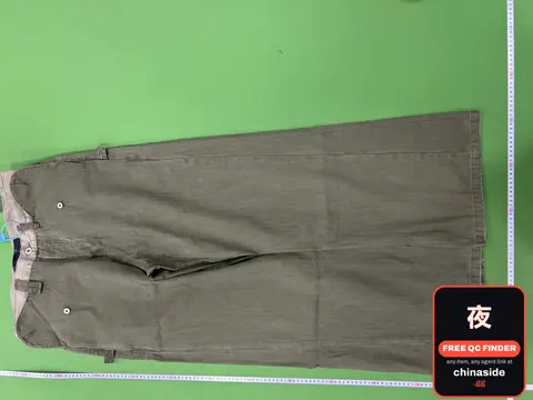 No Faith Studios Army Green Herringbone Pants