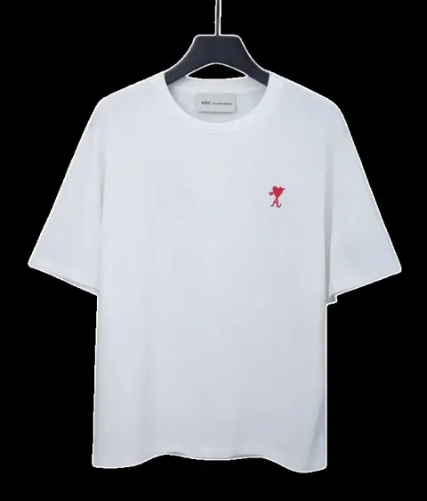 Ami Tee - White Red Logo