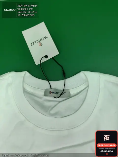 Moncler Printed Velcro T-shirt