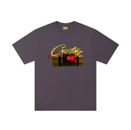 Corteiz Tee - Charcoal Bomb Print