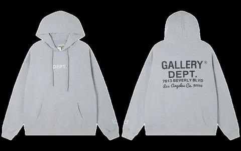 Gallery Dept Hoodie - Grey Back Logo