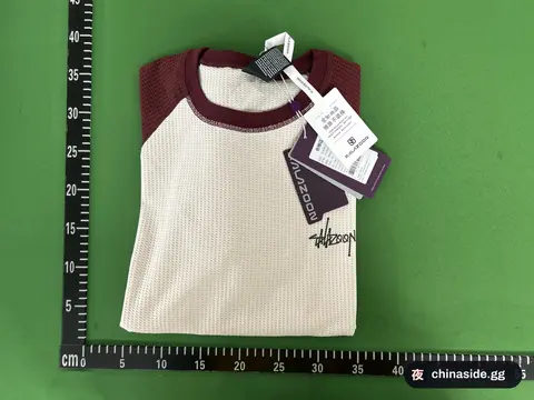 Outdoor Waffled Color Matching Round Neck Pullover