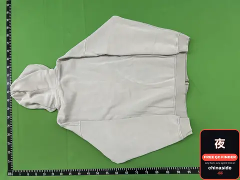 Wax Dye Light Grey Hoodie