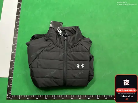 Black Cotton-Padded Jacket