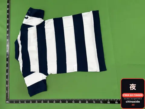 Striped Lapel Polo Shirt