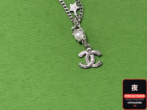 Chanel Style Pearl Star Necklace