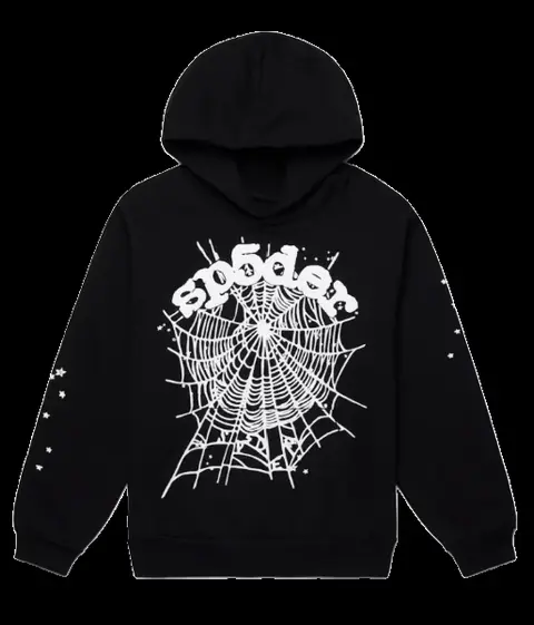 Black Sp5der Websuit Hoodie