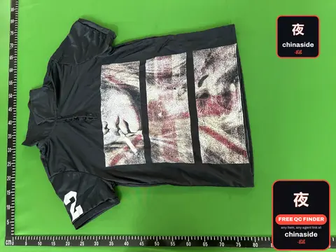 Y2K Gothic Print Polo T-Shirt
