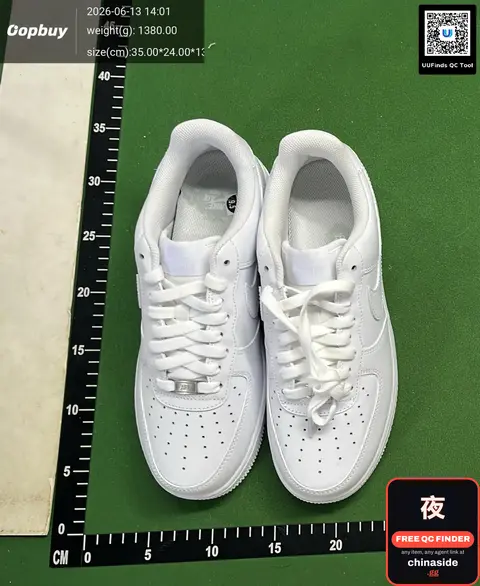 All-White Air Force 1 Sneakers
