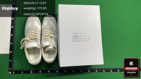 MM6 Margiela Style White Leather Sneakers