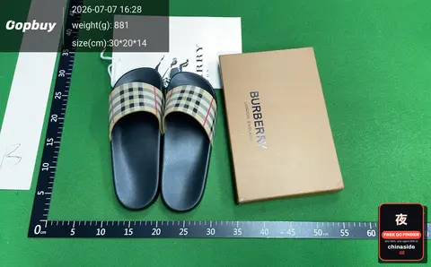 Burberry Vintage Plaid Slippers