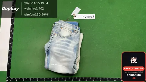 Light Blue Stitching Holes Trousers