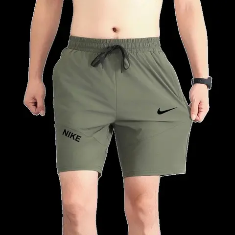 Nike Shorts - Olive Logo