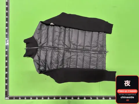 Knitted-Panel Lightweight Down Jacket