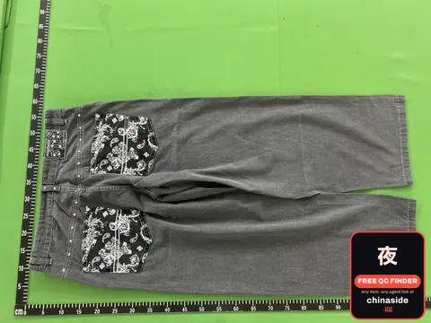 Grey Bandana Pocket Pants