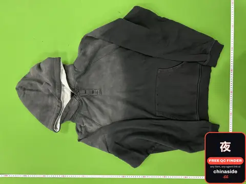 Gradient Black Button Sweatshirt