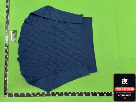 Round Neck Royal Blue Red Label Sweater