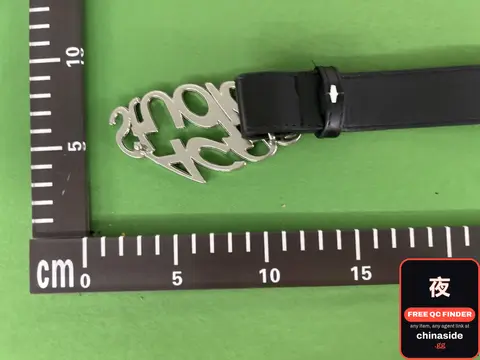 English Letter Two-tone Belt