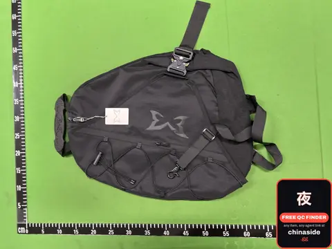 Black Metal Buckle Backpack